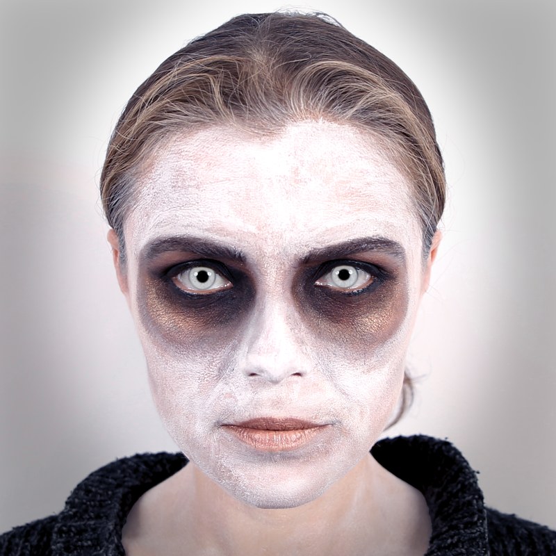 Ghost halloween makeup