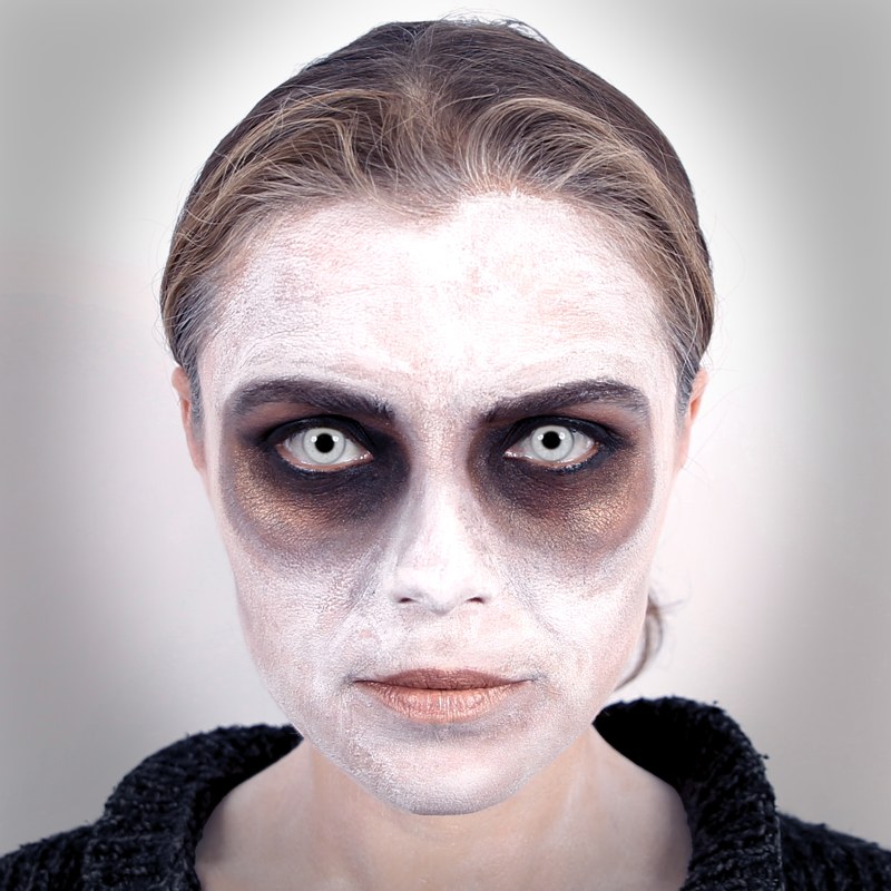 Ghost halloween makeup